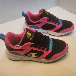 Champion Kids' Pink and Black Sneakers